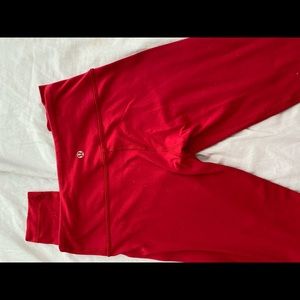 Lululemon Red leggings
